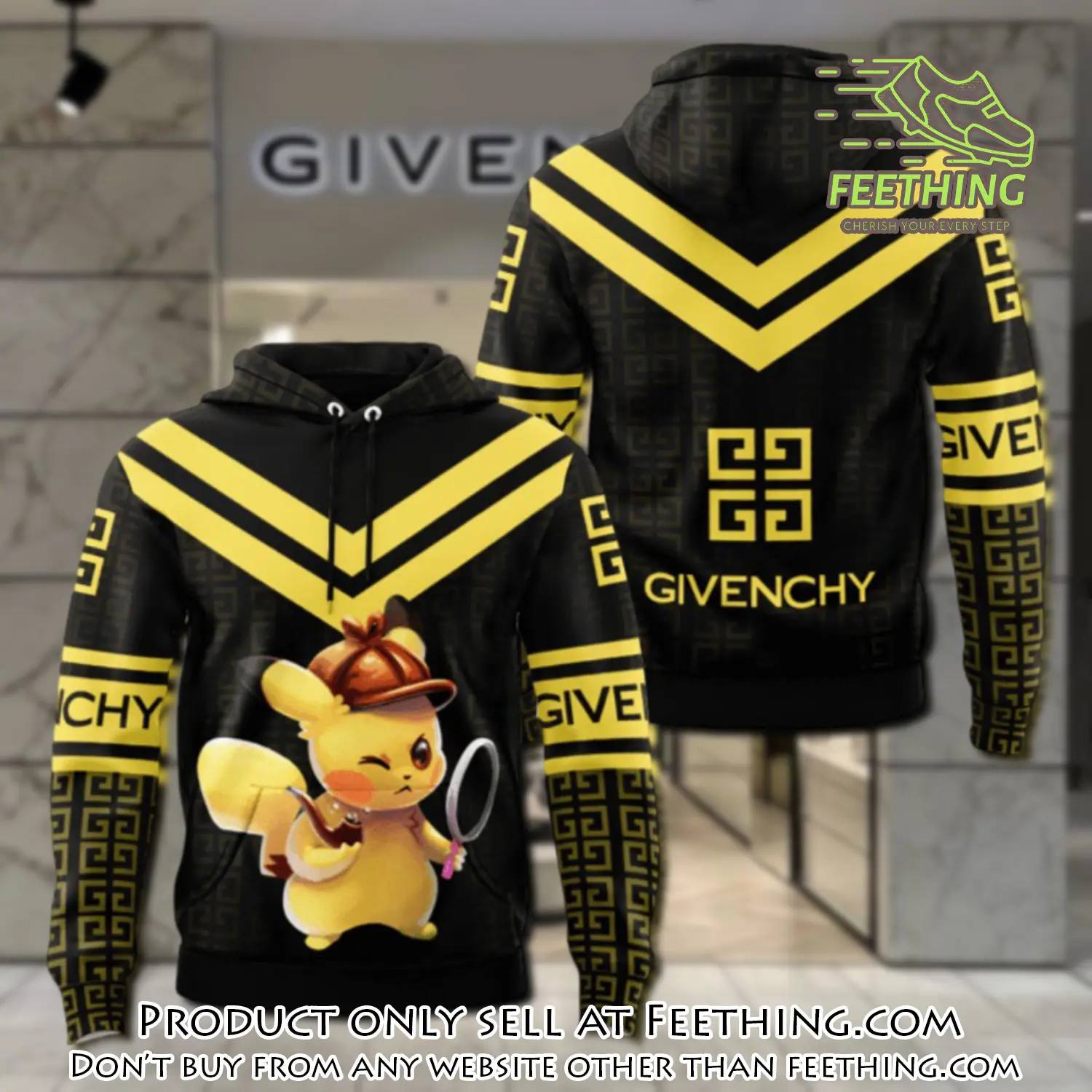 Givenchy pokemon unisex hoodie luxury brand gifts  jh2070 ft4246443